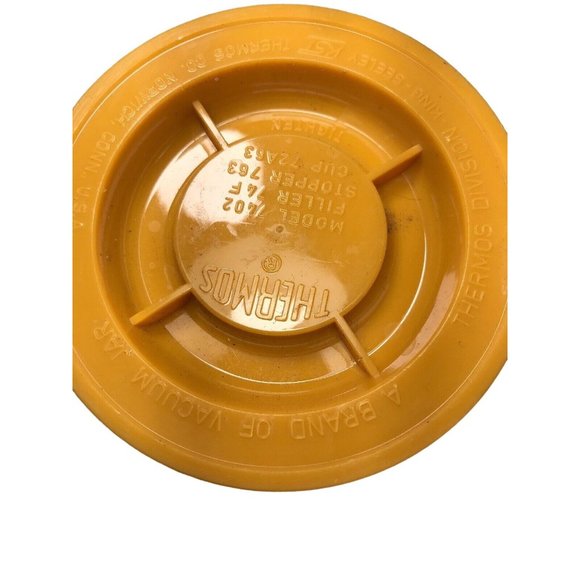 King-Seeley Tartan Thermos Lunch Bottle Cup Mustard Yellow Set Vintage - Picture 8 of 12